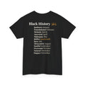 Black History 365 Tee — Signature Black History 365 Shirt (Front/Back Text)